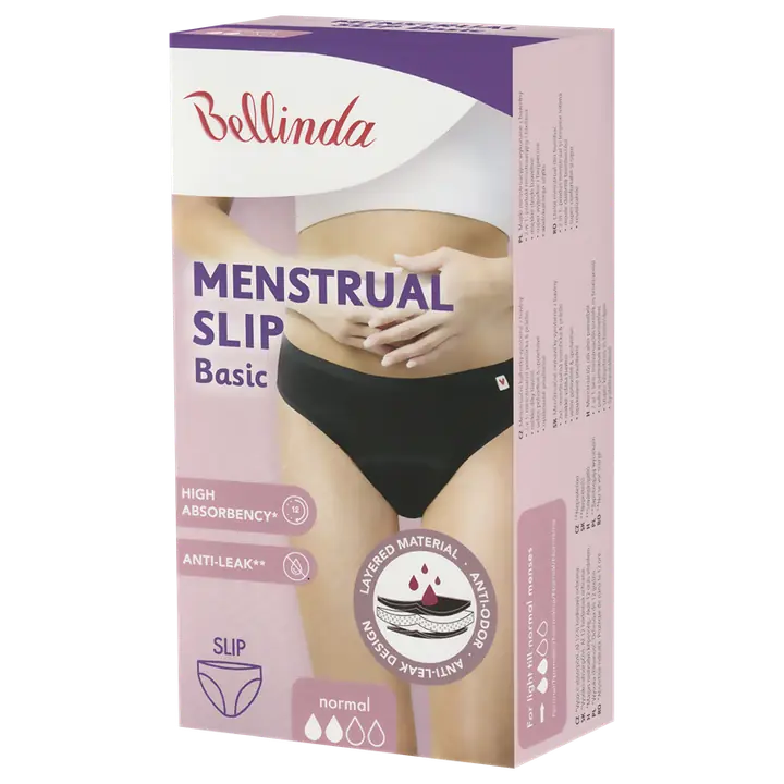BASIC MENSTRUAL SLIP NORMAL - black - Master