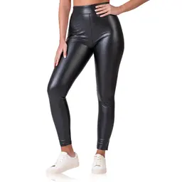 RELAX & GO LEATHEROPTIC LEGGINGS - black - Master