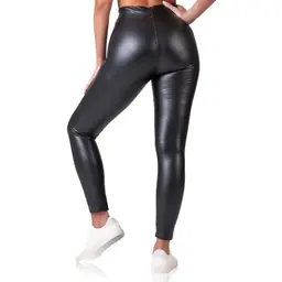 RELAX & GO LEATHEROPTIC LEGGINGS - black - Master