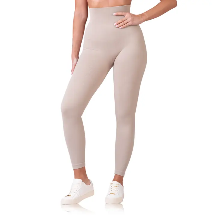 RELAX & GO RIB OPTIC LEGGINGS - taupe - Master