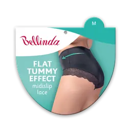 FLAT TUMMY LACE MIDISLIP - black - Master