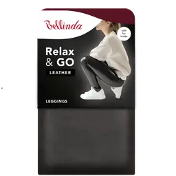 RELAX & GO LEATHEROPTIC LEGGINGS - black - Master