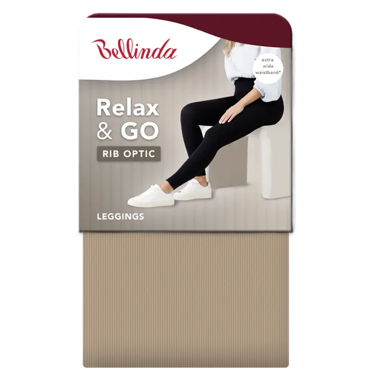 RELAX & GO RIB OPTIC LEGGINGS - black - Master
