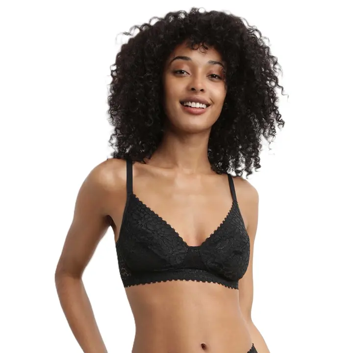 DIM DAILY DENTELLE WIREFREE SOFT CUP BRA - black - Master