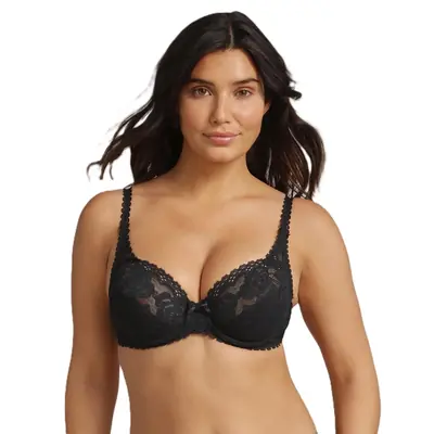 PLAYTEX RCS FLOWER ELEGANCE UNDERWIRE BRA - black primary image