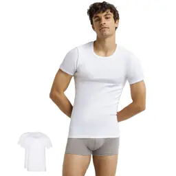 DIM T-SHIRT ROUND NECK 2x - white - Master