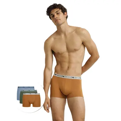 DIM GOTS COTTON STRETCH BOXER 3x - orange primary image