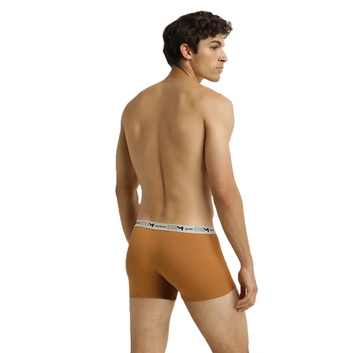 DIM GOTS COTTON STRETCH BOXER 3x - orange - Master